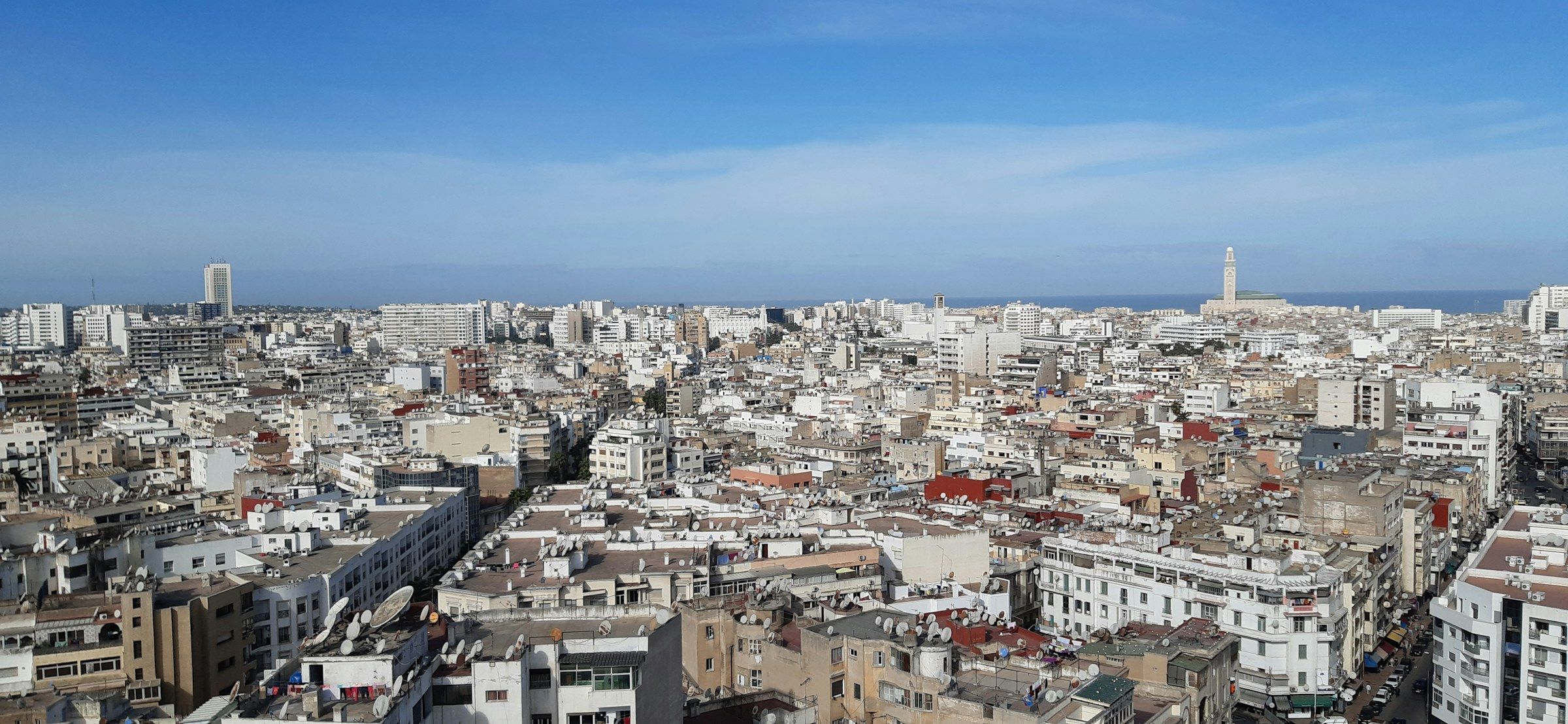 Vue aérienne de Casablanca