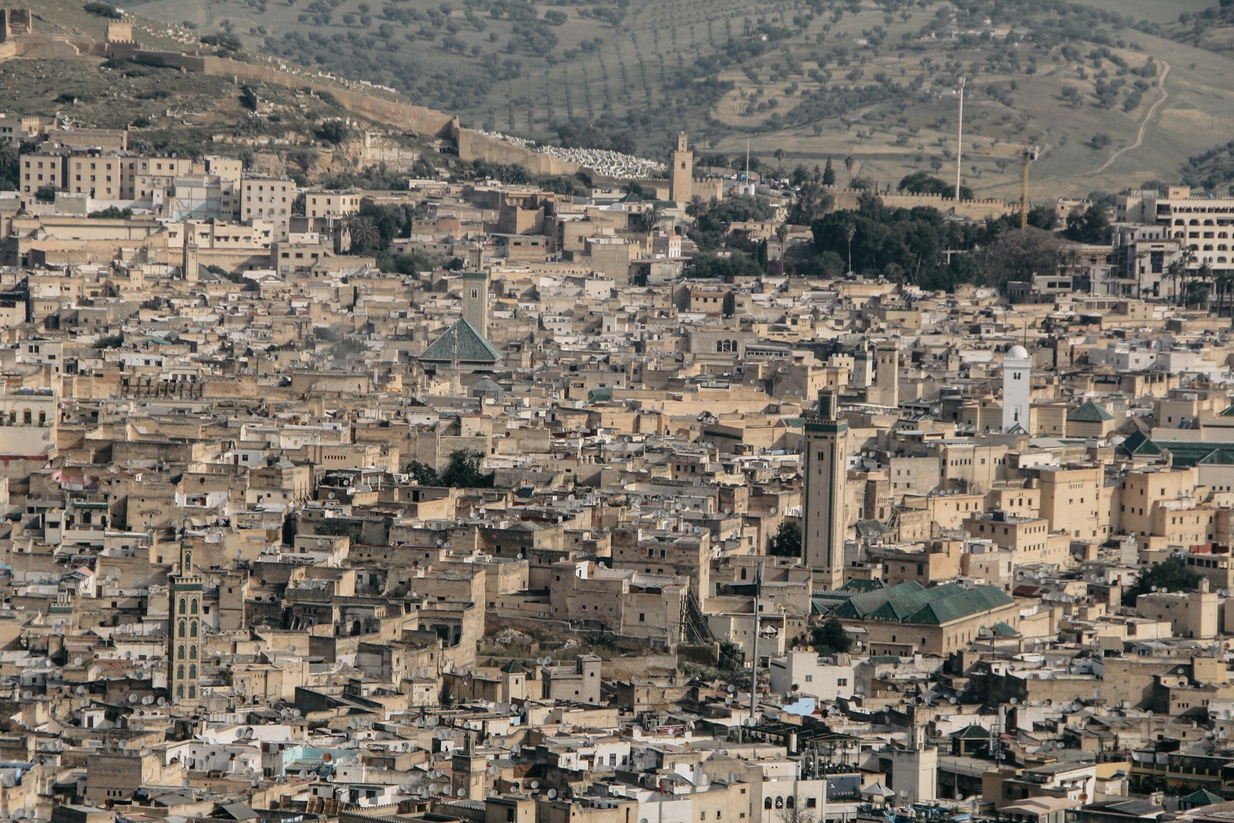 Panorama de la médina de Fès